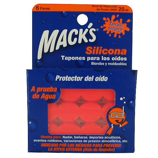 Mack´s tapones de silicona infantil 6 pares