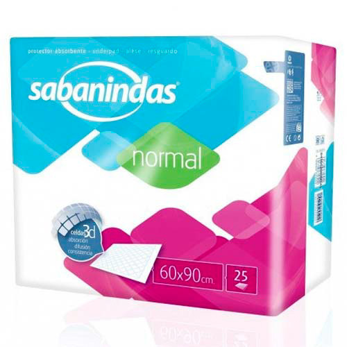 Sabanindas normal 60x90 25uds