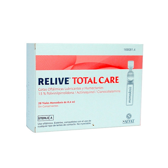 Relive total care gotas oftálmicas 20 monodosis